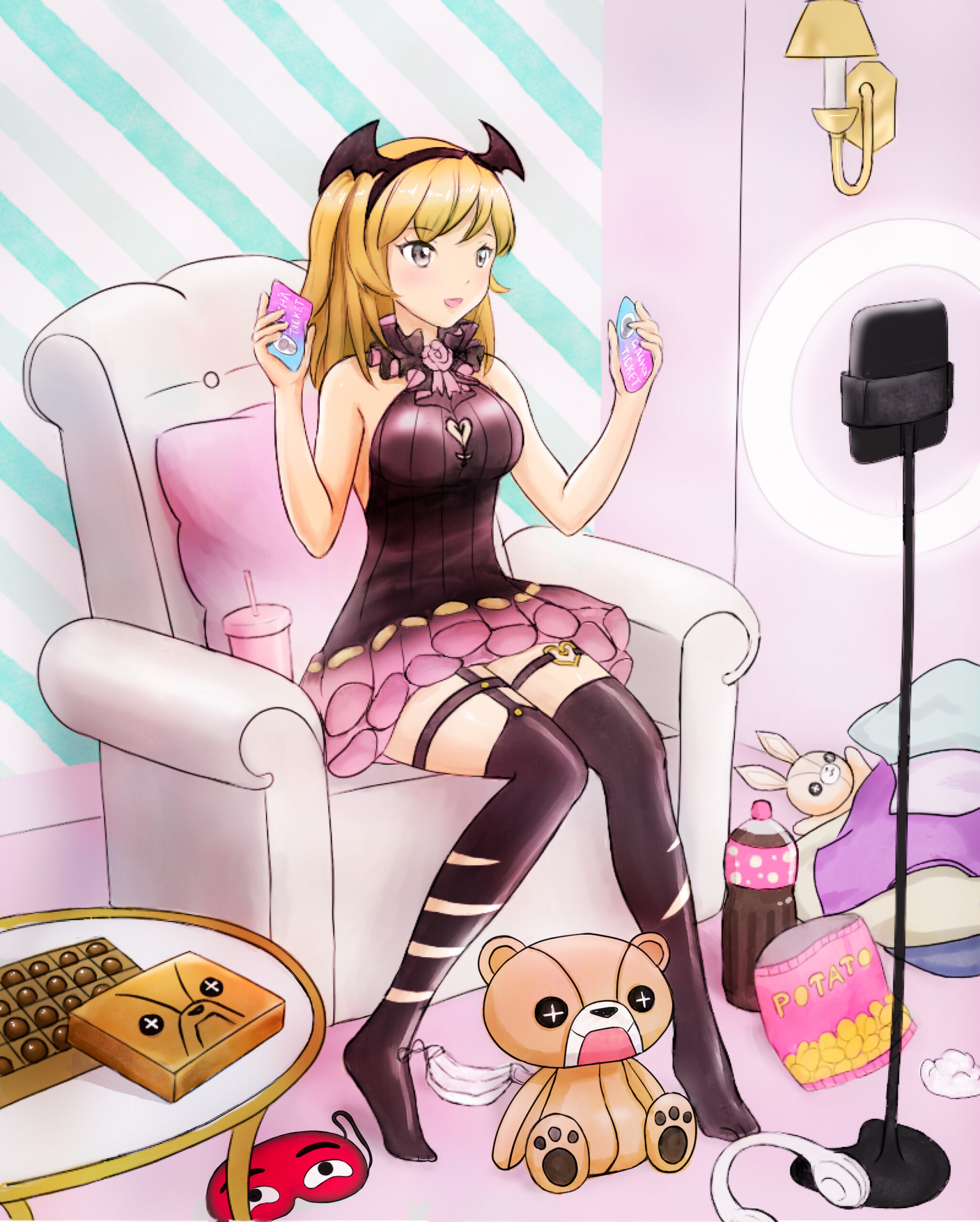 リブちゃん小悪魔色調整